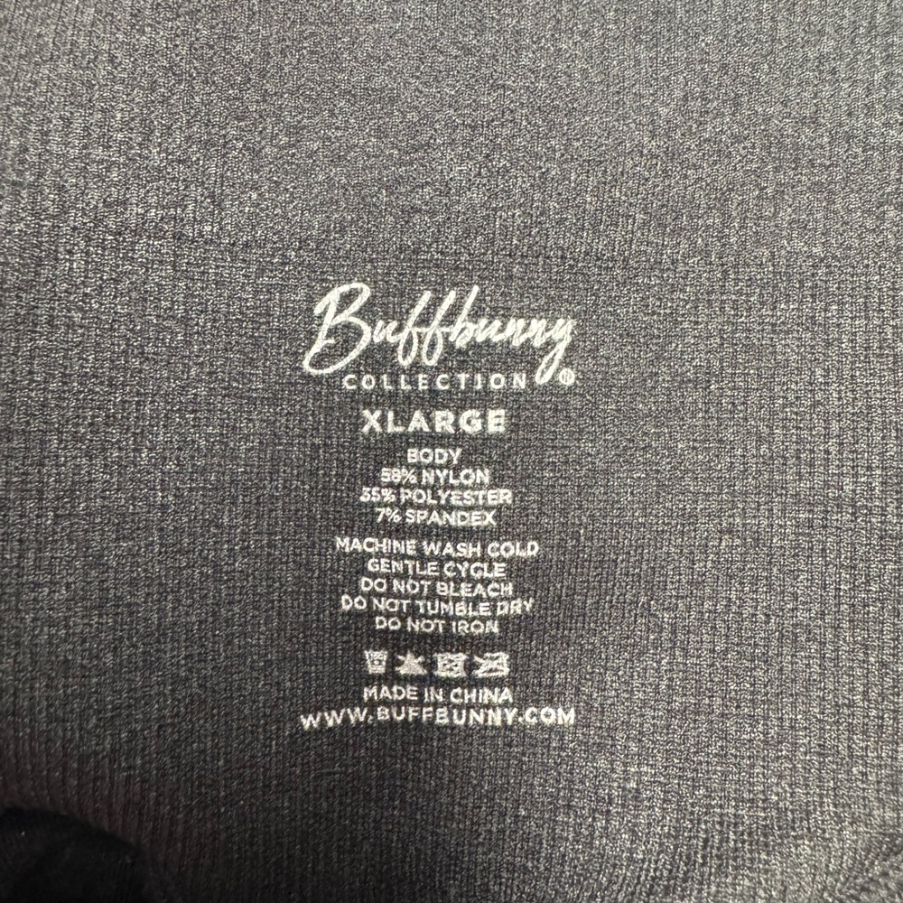 BuffBunny Collection Charcoal Gray Top - XL